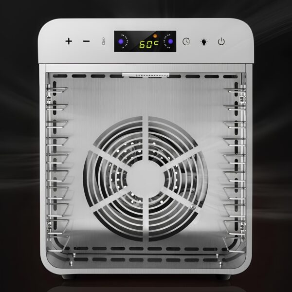 Dehydrator do suszenia owoców RESTEQ, 400 W, 10 półek, stal nierdzewna - obrazek 9
