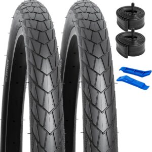 Zestaw 2 opon rowerowych YunSCM 26x2.0 z dętkami AV 32 mm do MTB