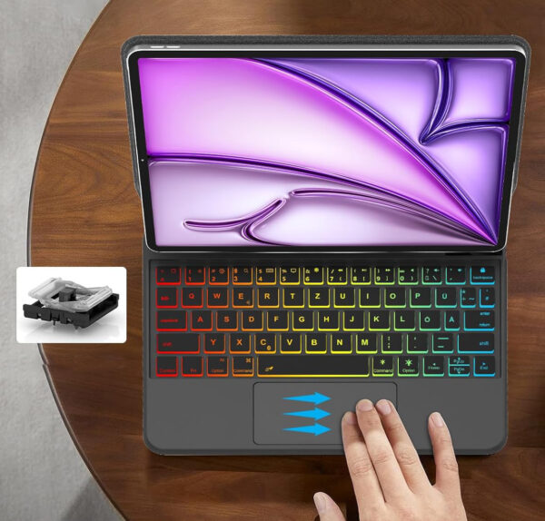 Etui z klawiaturą FOGARI P11 do iPad Air 11" (M3/M2) 2025/2024 Pro 11" - obrazek 4