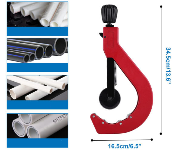 Obcinak BAOSHISHAN do rur PVC/PE/PPR, 50-120mm, twarde tworzywa Powystawowy - obrazek 6
