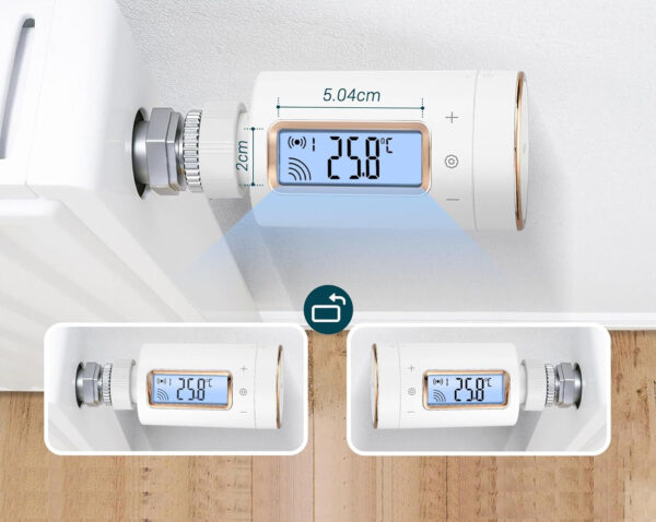 Termostat grzejnika INKBIRD Smart IRC-RW1 WiFi 11 programów alarm temperatury blokada dziecka - obrazek 4