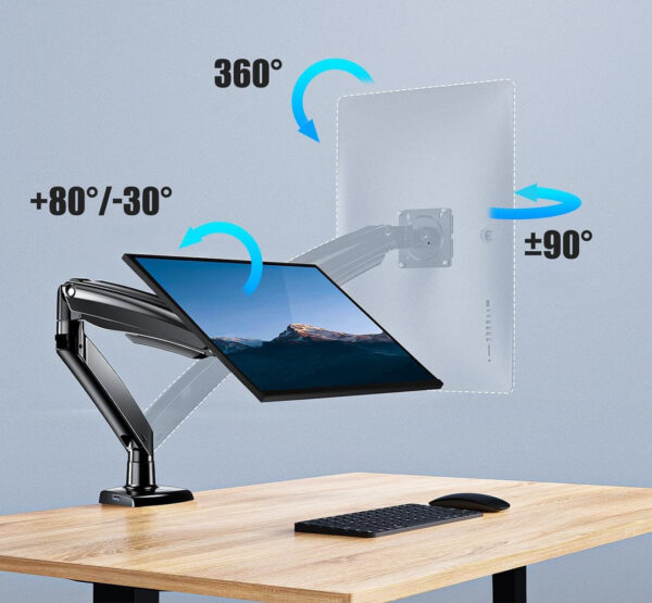NIEKOMPLETNY Uchwyt do monitora HUANUO HNSS12 stojak na monitor max 12 kg, USB, VESA 75/100 POWYSTAWOWY - obrazek 3