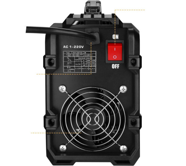Uchwyt elektrody spawalniczej DEKO 220V 250A ARC profesjonalny uchwyt do spawarki MMA z wysoką wydajnością i izolacją - obrazek 8