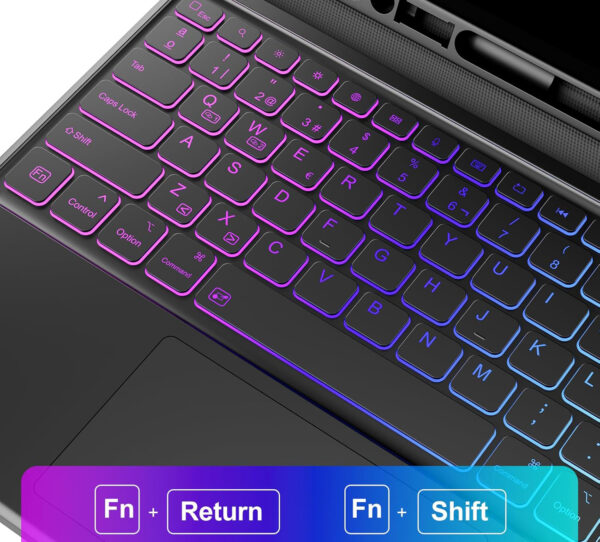 Klawiatura do iPad Pro 12.9 Earto YF001-BK-ES-B  QWERTY hiszpańska - obrazek 8