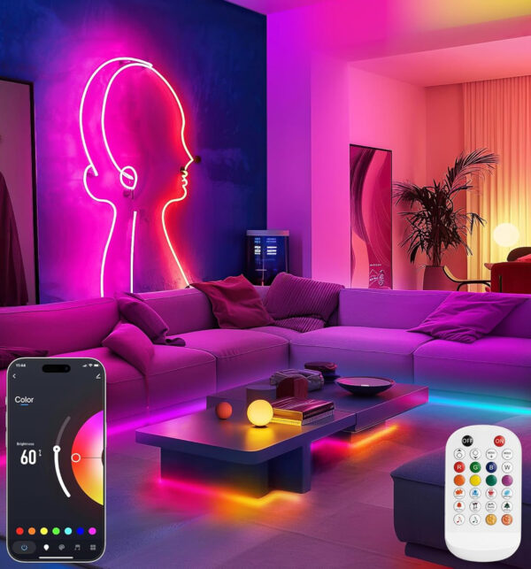 UŻYWANA Taśma LED Neon Lamomo 20m elastyczna wodoodporna RGB - obrazek 6