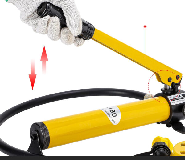 CGOLDENWALL CP-180 ręczny hydrauliczny pompka 60 kg/m² 0,8 m wąż - obrazek 7