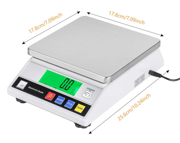 POWYSTAWOWY Waga laboratoryjna 7,5kg/0,1g Bonvoisin precyzyjna cyfrowa z CE do jubilerów - obrazek 6