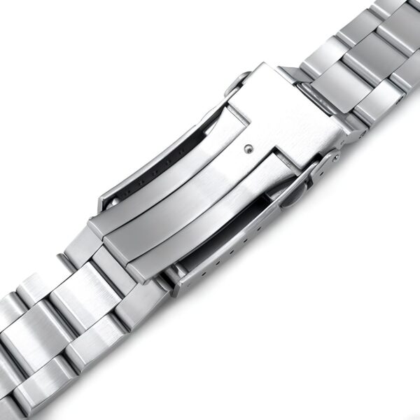 Pasek MiLTAT Retro Razor 22 mm do Seiko SRP777 srebrny V-klamra L - obrazek 2