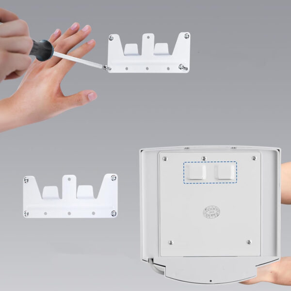 UŻYWANY Elektryczna suszarka do rąk Modunful 1200W czarna szybkoschnąca - obrazek 7