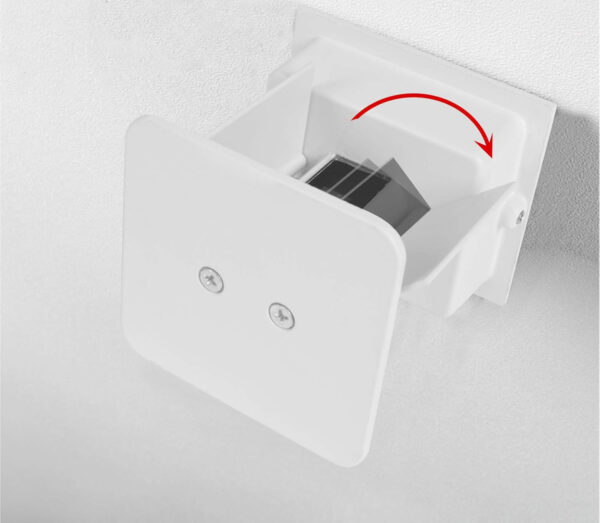 Ścienne lampy LED FUPE, 12 W, 3000 K, ciepłe światło, IP65, 2 sztuki - obrazek 7