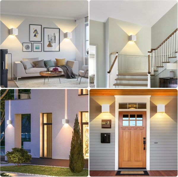 Zestaw 4 lamp LED FUPE FP-HWBD-B01 6W 3000K biały oświetlenie punktowe do wnętrz domu - obrazek 9