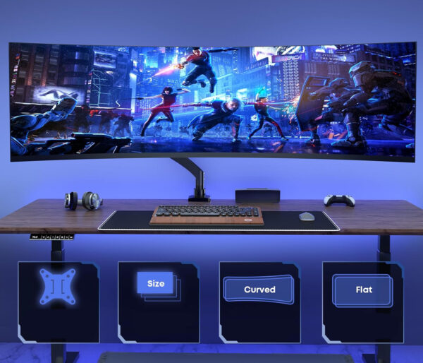 Używane Ramię do monitora PUTORSEN FPT80B-C012X, 22-57", VESA, czarne - obrazek 2