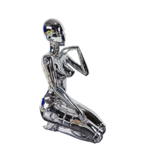 POWYSTAWOWA Figurka Hajime Sorayama cyberpunk srebrna duża ginoid