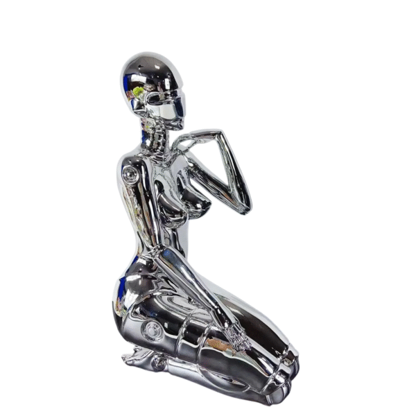 POWYSTAWOWA Figurka Hajime Sorayama cyberpunk srebrna duża ginoid