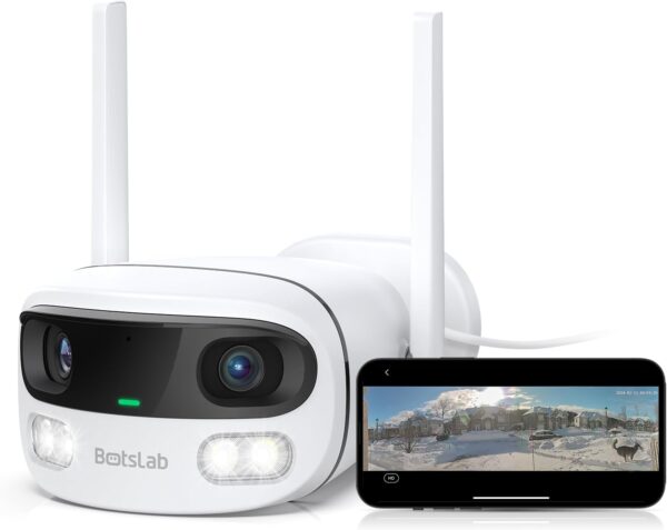 Kamera monitoringu BOTSLAB WiFi 170° szerokokątna kamera do monitoringu domu i biura