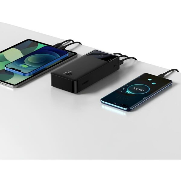 PowerBank Baseus 20W 30000 mAh, 2xUSB/1xType-C, 1xMicro USB - obrazek 8