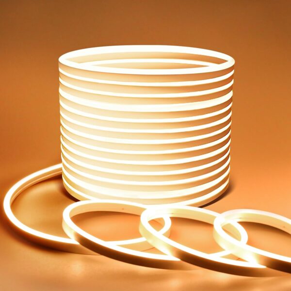 Pasek neonowy LED Lamomo WWSDE20M 20 m, barwa ciepła biała, 24V, Używany - obrazek 2