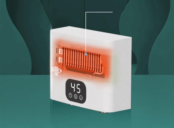 UŻYWANE/NIEKOMPLETNY Podgrzewacz wody Briwellna BWK-P33NH55 5500W 220V z wyświetlaczem LED, do kuchni i łazienki - obrazek 3