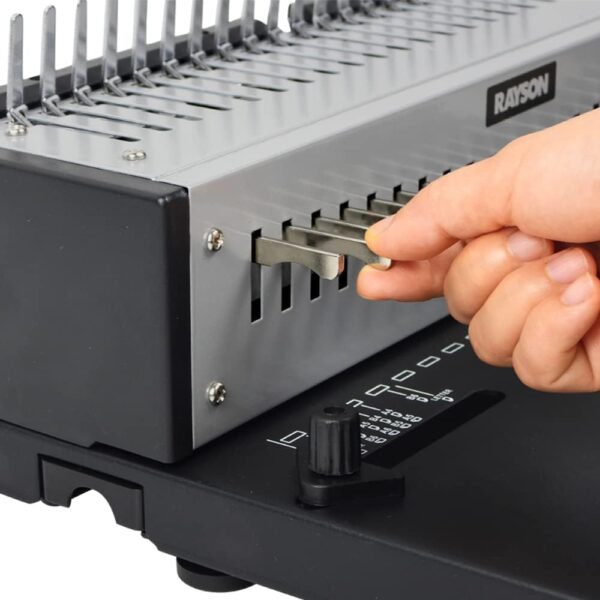 Bindownica RAYSON SD-1501A21 12 kartek 200 stron 21 pierścieni A4 - obrazek 5