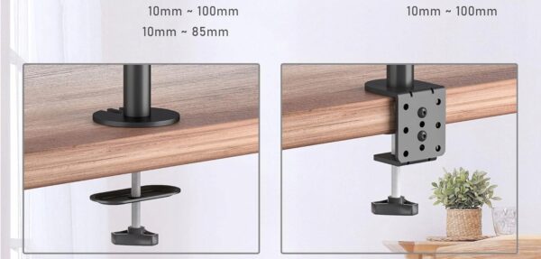 Uchwyt na dwa monitory BONTEC MDM002 13-27'', VESA 75/100 - obrazek 5