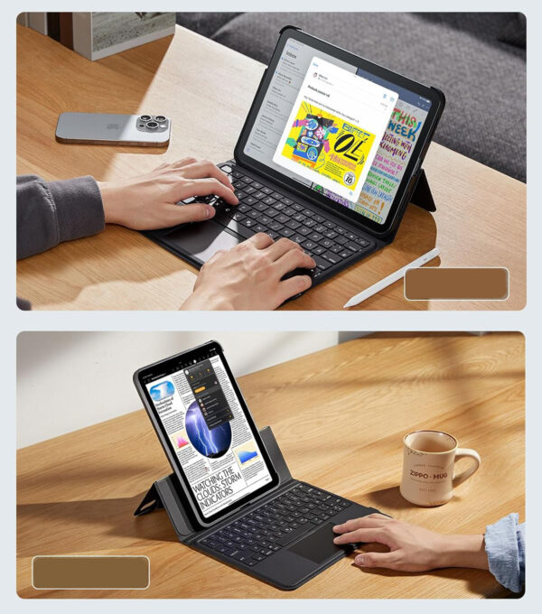 UŻYWANY Etui ESR Ascend 6B005 QWERTZ na klawiaturę iPad Pro 11 Air 5/4 - obrazek 7