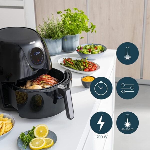 Frytownica beztłuszczowa Princess 182050 5,2L 1800W czarna - obrazek 4