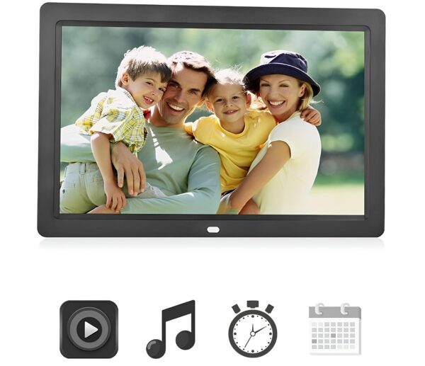Cyfrowa ramka VBESTLIFE 12" YS03187-07, HD LED, zegar, MP4/AVI - obrazek 3