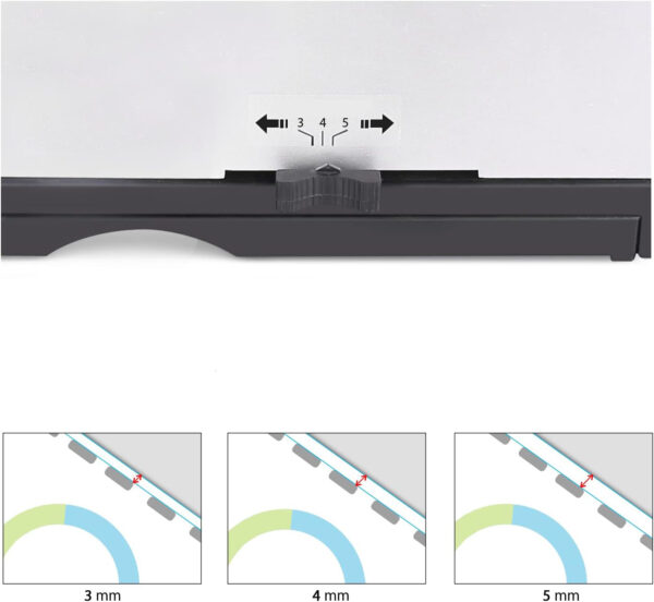 Bindownica MAKEASY A4/A5 21 dziur 450 arkuszy 100 grzbietów PVC 3/8" zestaw startowy - obrazek 5