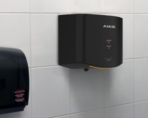 Suszarka do rąk AIKE Air Wiper, 220 V, 1400 W, czarna, Używany - obrazek 5