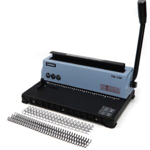 Bindownica drutowa RAYSON TD-130, 34 dziurki, A4, do 120 kartek, raster 3:1