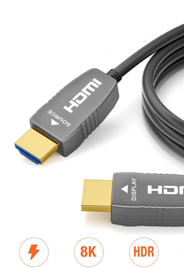 Kabel HDMI 8K Ultra High Speed 2.1b RUIPRO światłowodowy 10 m 8K60Hz 4K120Hz - obrazek 6
