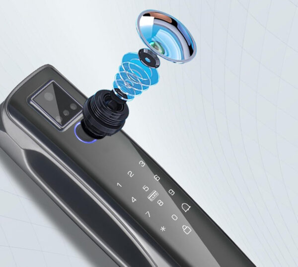 Używany Smart lock Wi-Fi 48 x 26 x 11 cm inteligentny zamek do drzwi  Sonew z obsługą aplikacji i Wi-Fi, zdalne zarządzanie - obrazek 2