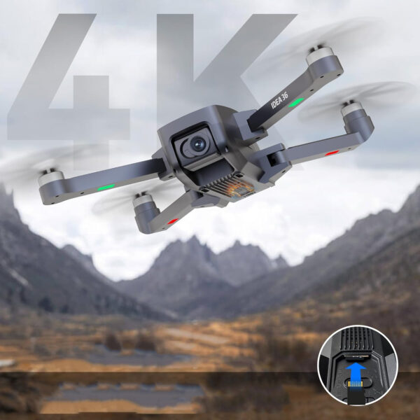 Dron le-idea IDEA36 z kamerą 4K HD, GPS, 5G, czas lotu 36 minut na 2 bateriach - obrazek 8