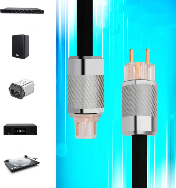 Kabel zasilający YuanYong 125 V 15 A 1 metr trwały przewód zasilający do urządzeń domowych i przemysłowych - obrazek 6