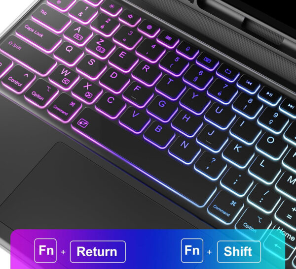 Klawiatura Earto FR150-BK do iPad Pro 12.9" AZERTY bezprzewodowa klawiatura z etui i touchpadem - obrazek 6