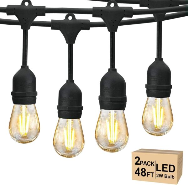 Svater Oświetlenie ogrodowe LED 96FT, IP65, 2700K ciepła biel, 2 opak.