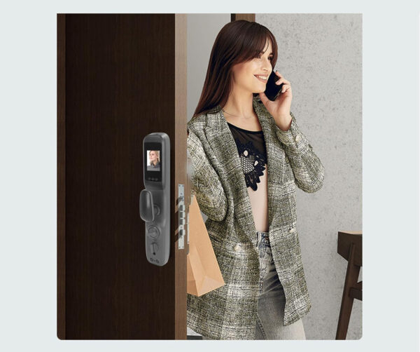 Używany Smart lock Wi-Fi 48 x 26 x 11 cm inteligentny zamek do drzwi  Sonew z obsługą aplikacji i Wi-Fi, zdalne zarządzanie - obrazek 6