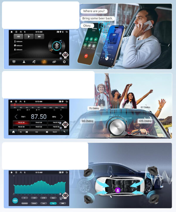 Radio Android 2DIN Toyota Yaris 2005-2011, 9", CarPlay, A7301A2516KTA3MI2 - obrazek 4