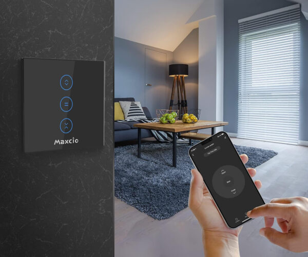 Przełącznik rolet okiennych Maxcio, 10 A, 220 V, WiFi, zestaw 4 szt. - obrazek 3