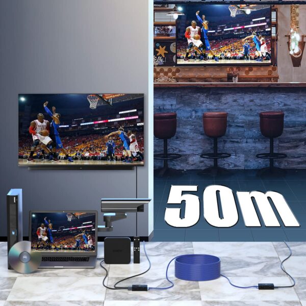 Rozszerzacz 4K HDMI 17,6 x 12,1 x 3,9 cm przedłużacz PWAYTEK sygnału HDMI - obrazek 7