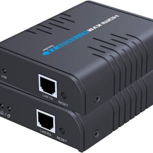 Przedłużacz HDMI AGPTEK KVM 120m, Ultra HD 1080p, klawiatura i mysz USB