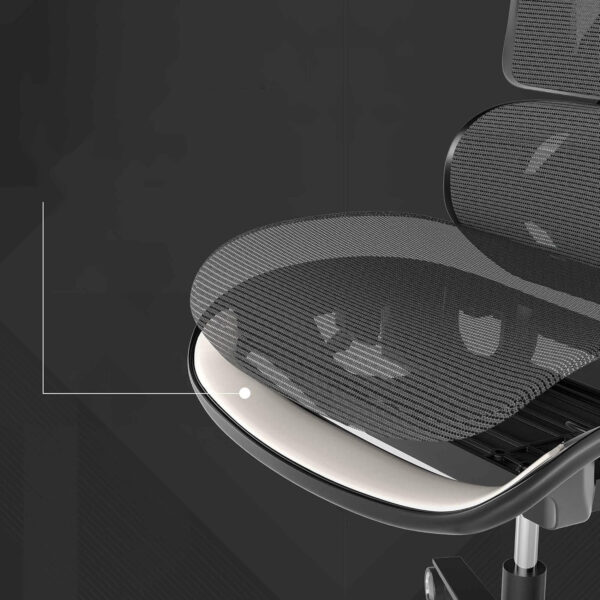 Fotel gamingowy EUREKA ERGONOMIC COD-MW2-01G z zagłówkiem, Używany - obrazek 3