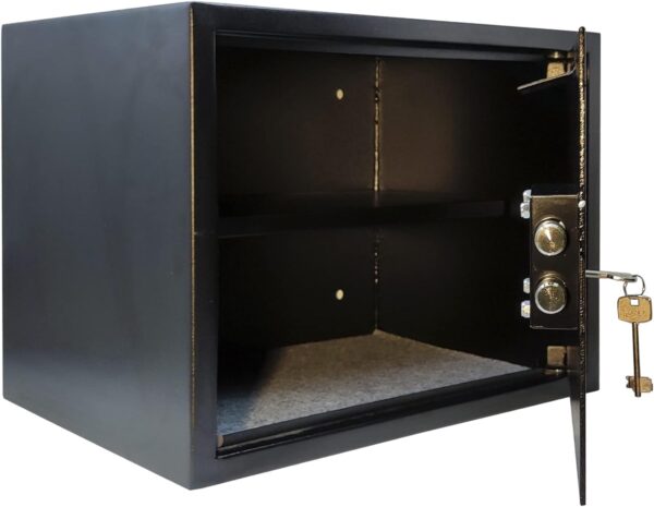 USZKODZONY Sejf mechaniczny z wrzutnią 25L 35x25x25cm stalowy do biura - obrazek 2