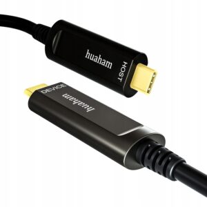 Kabel światłowodowy Huaham USB C do USB C USB 3.1, 10 Gb/s, do 50 stóp 10m