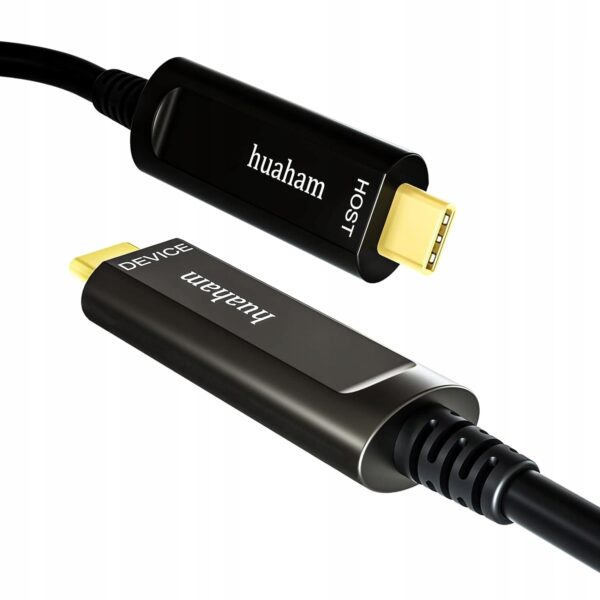 Kabel światłowodowy Huaham USB C do USB C USB 3.1, 10 Gb/s, do 50 stóp 10m