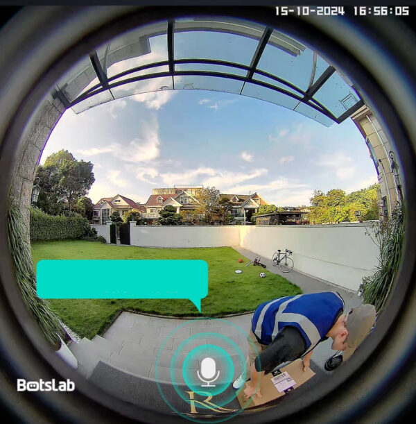 Wideodomofon BOTSLAB 5MP Bez opłat 360° widok 150 dni pracy na baterii - obrazek 3