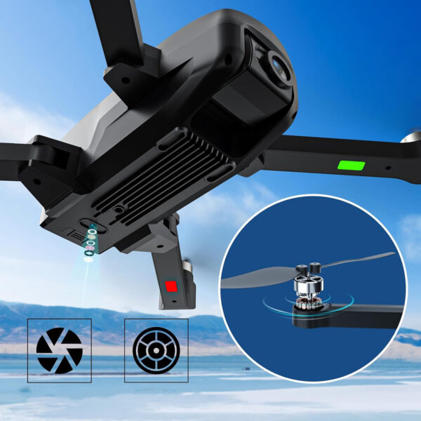 Dron z GPS HANNVIW H330S, 4K, FPV 5G, 44 minuty lotu, 22 x 19,5 x 4,5 cm, 249 g - obrazek 5
