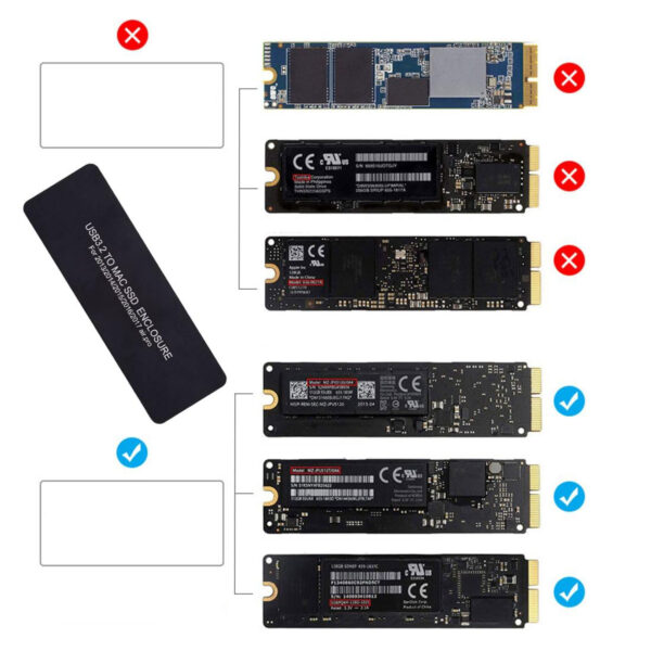 Portatywna obudowa SSD USB 3.2 dla MacBook Air/Pro 2013-2017 - obrazek 7