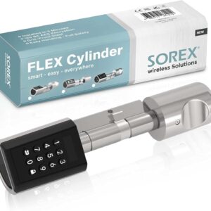 USZKODZONY Cyfrowy zamek do drzwi Sorex E-cylinder kod PIN + RFID bezkluczowy