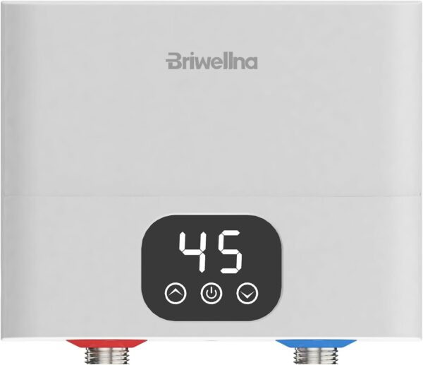 UŻYWANE/NIEKOMPLETNY Podgrzewacz wody Briwellna BWK-P33NH55 5500W 220V z wyświetlaczem LED, do kuchni i łazienki
